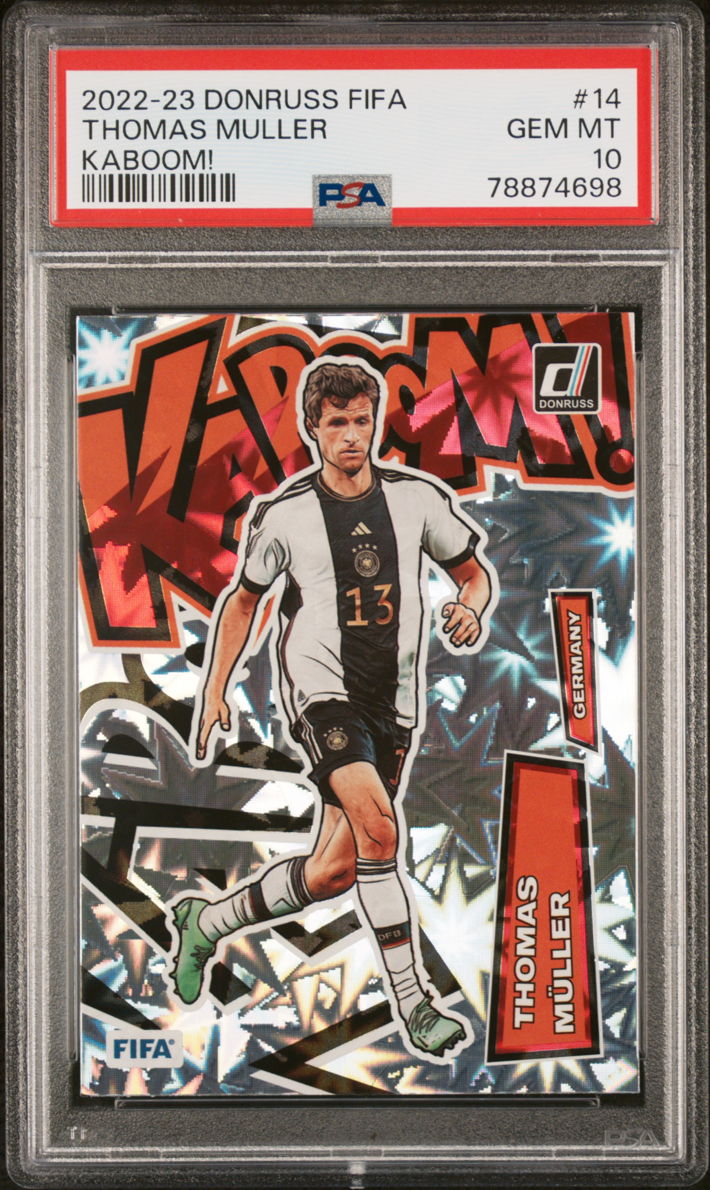 Rayo_tcg's 2022 Panini Donruss Fifa Kaboom! Thomas Muller Kaboom