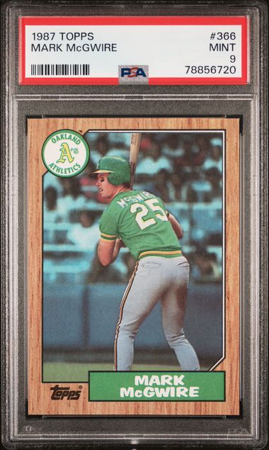 1988 Topps #580 Mark Mcgwire – SGC NM+ 7.5 on Goldin Auctions