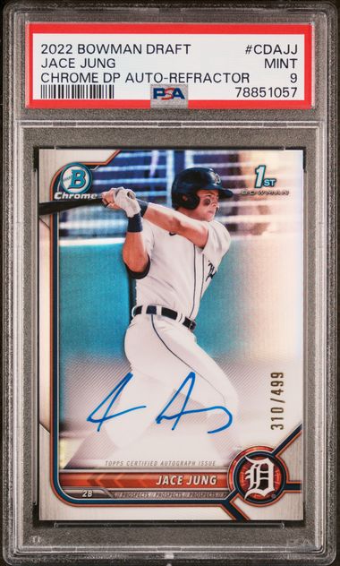 Jackson Holliday 2022 Bowman Draft Chrome DP Auto - Blue Refractor