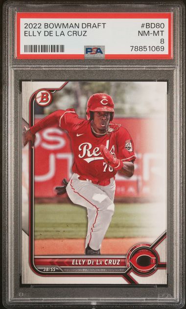 2022 Bowman Chrome Mega Box Elly De La Cruz PSA 9 Mint #BCP50 1st Rookie  Card