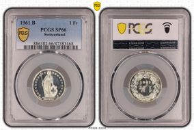 1961 B 1 Fr KM-24  Ag SP66