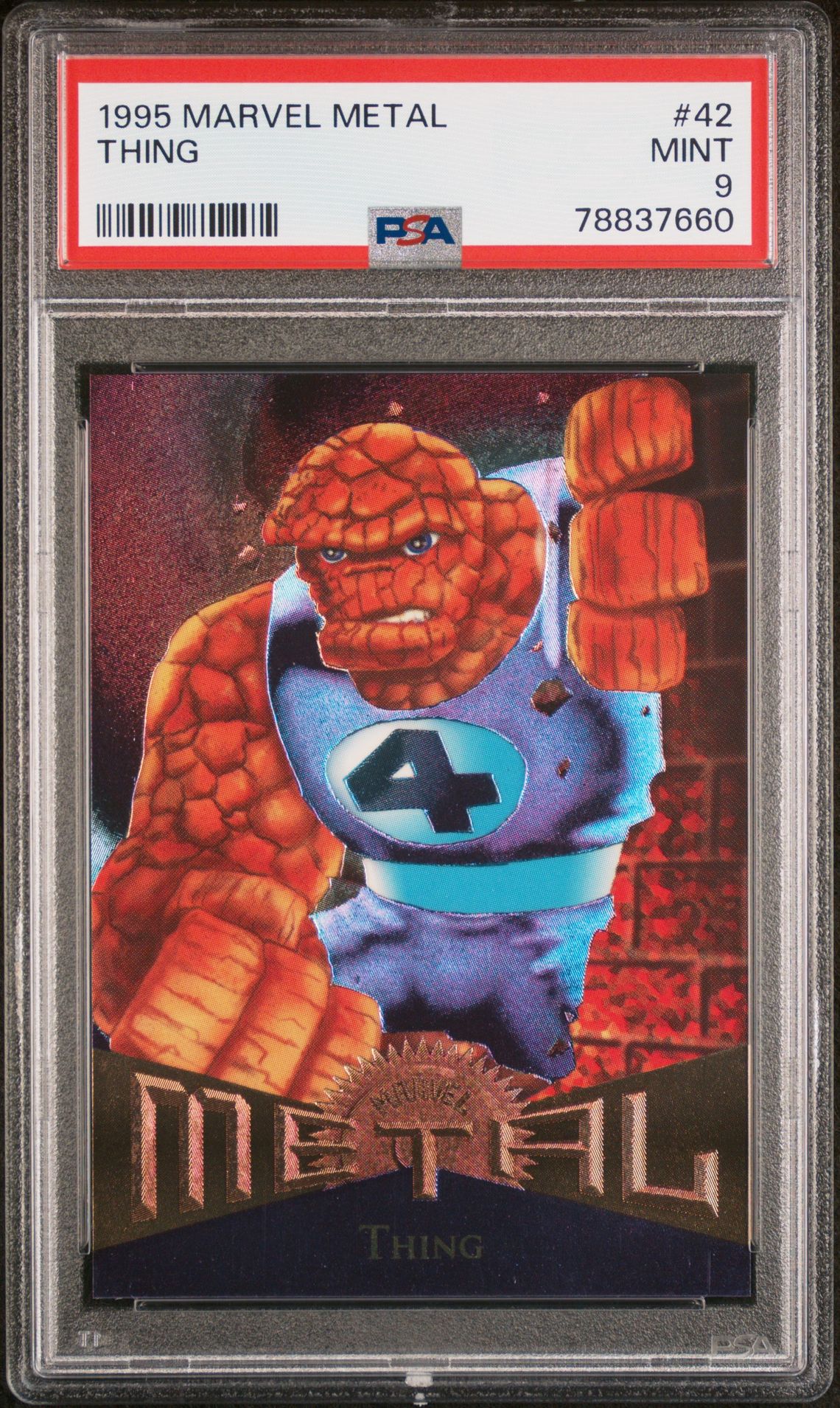 1995 Marvel MARVEL METAL LAMP POST #42 Thing front