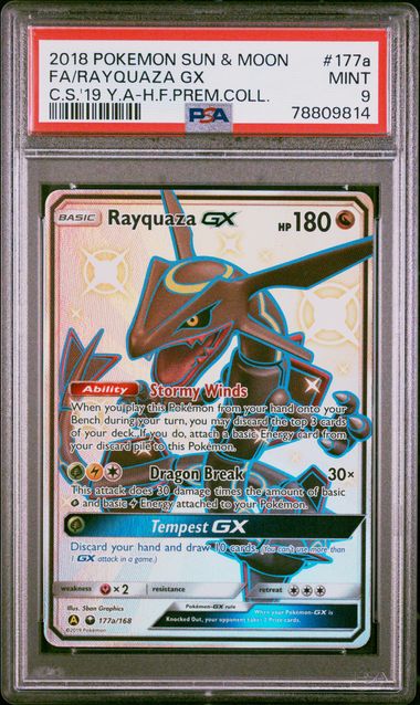 Shiny Rayquaza GX Pokémon Card