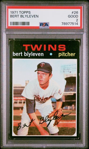 Bert Blyleven 1971 Topps #26 Card