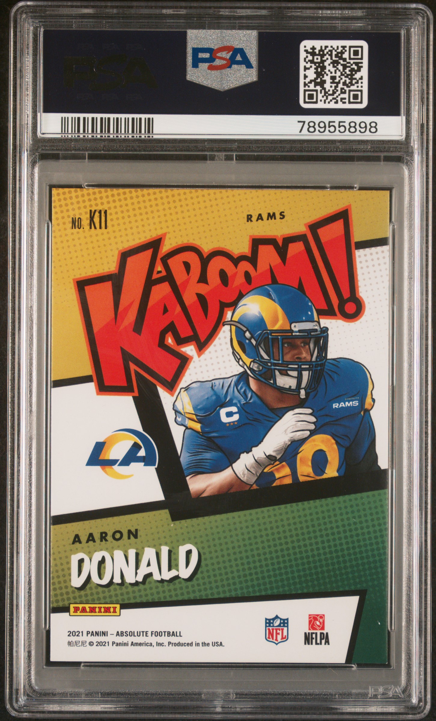 Goatlockersc's 2021 Panini Absolute Kaboom! Aaron Donald Kaboom