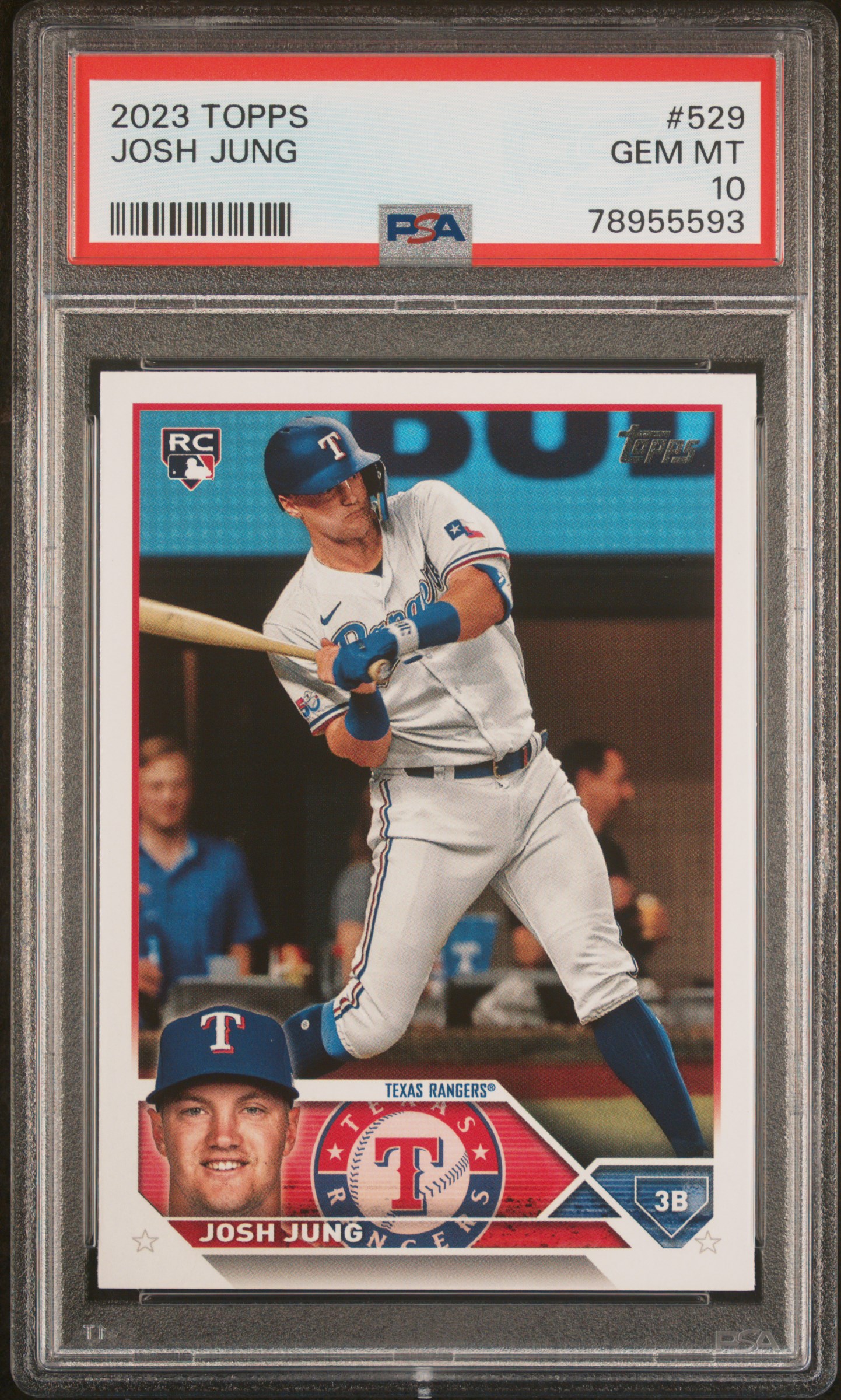 Josh Jung 2023 Topps #529 Base PSA 10 Price Guide - Sports Card