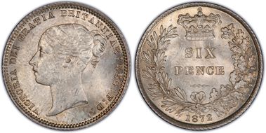 1872 6D S-3910 MS64