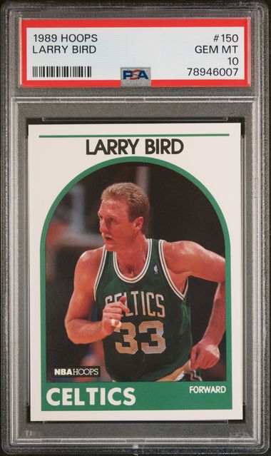 1989 Hoops 150 Larry Bird PSA 10 on Goldin Auctions