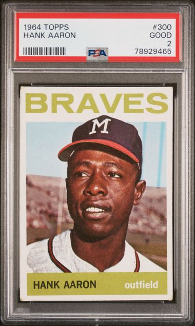 Sold at Auction: (2) 1967 Topps #200 Willie Mays & #250 Hank Aaron