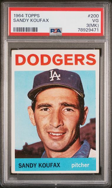 1965 Topps #300 Sandy Koufax - PSA GD 2 on Goldin Auctions