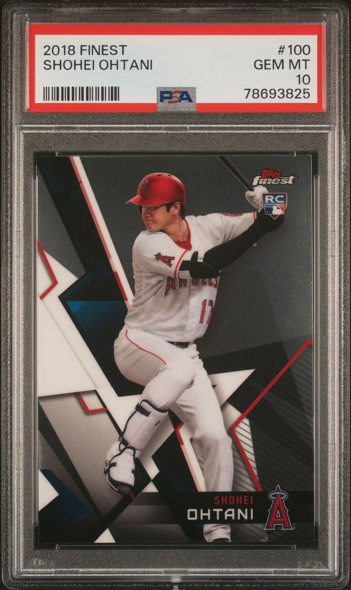 2018 Topps FINEST #100 Shohei Ohtani front