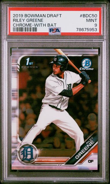 2019 Bowman Bowman Draft Chrome #BDC-50 Riley Greene 1i3i front