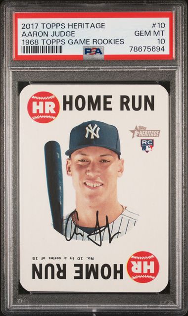 2017 Topps TOPPS HERITAGE 1968 TOPPS GAME ROOKIES 1968 TOPPS GAME ROOKIES #10 Aaron Judge front