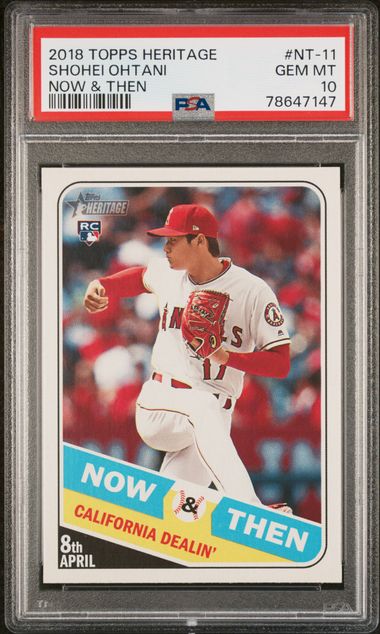 2018 Topps Topps Heritage #NT-11 Shohei Ohtani front
