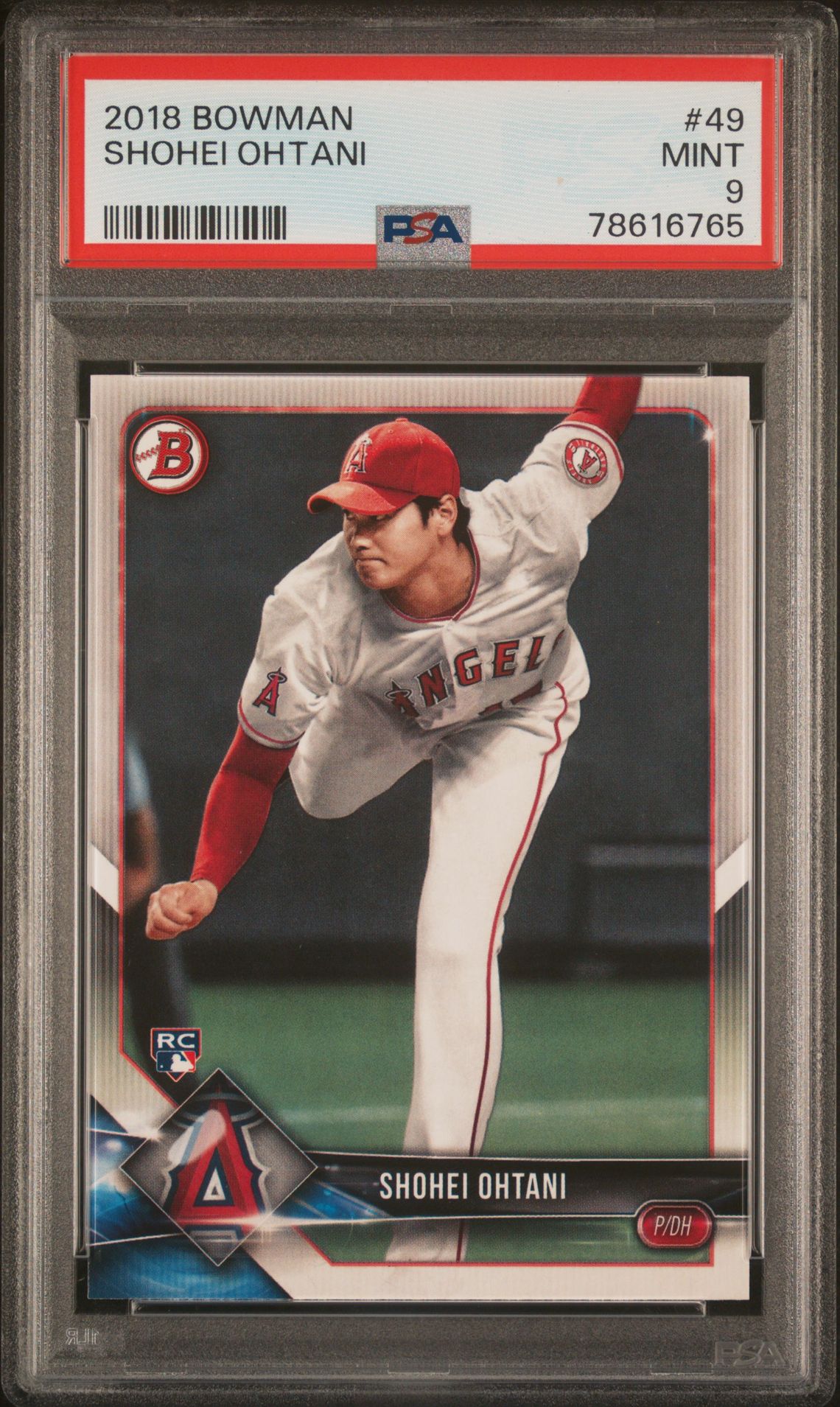 2018 Bowman Shohei Ohtani #49 Mint 9 front