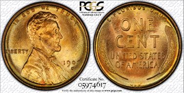 1909-S VDB 1C MS65RD