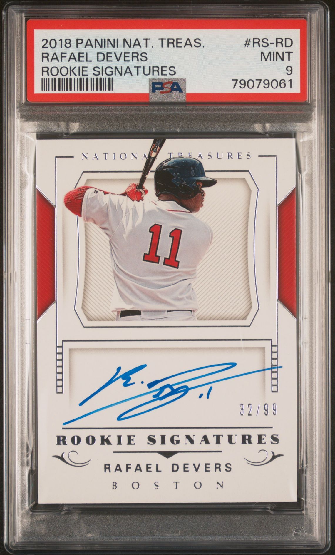 2018 Panini National Treasures #RS-RD Rafael Devers front