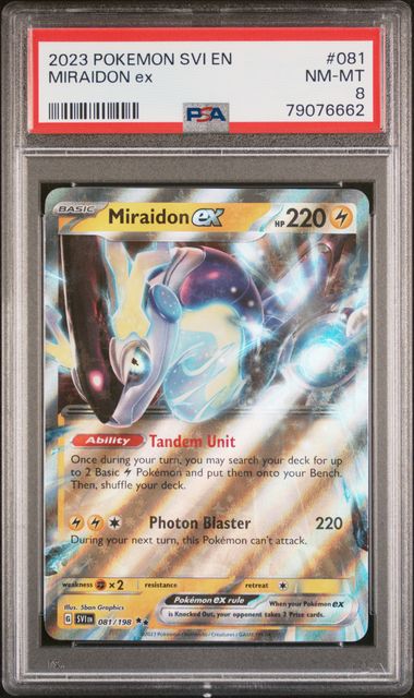 Pokemon TCG MIraidon EX Scarlet & Violet Double Rare #081/198 NM