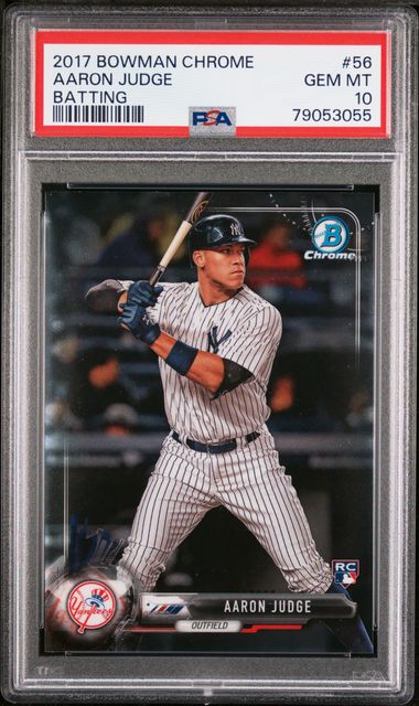 Sold at Auction: Gem Mint 10 AARON JUDGE Rookie Baseball Card