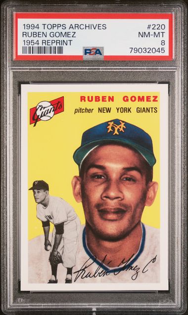 1954 Topps #219 Charlie Kress PSA 6 Graded Baseball Card MLB