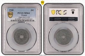 1946 20C Gad-324 F-155 MS64