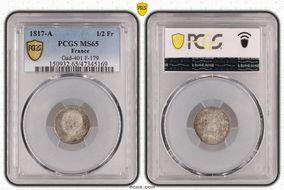 1817-A 1/2 Fr Gad-401 F-179 MS65