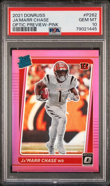 2022 Panini Prizm #58 JA'MARR CHASE Red White Blue Prizm • BENGALS