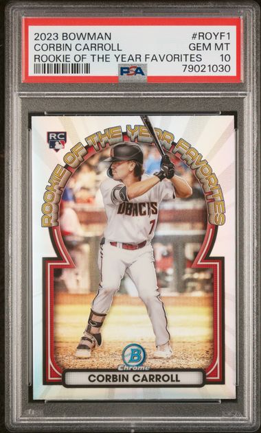 Josh Jung 2023 Topps Bowman Chrome Rookie Of The Year Favorite #ROYF-9