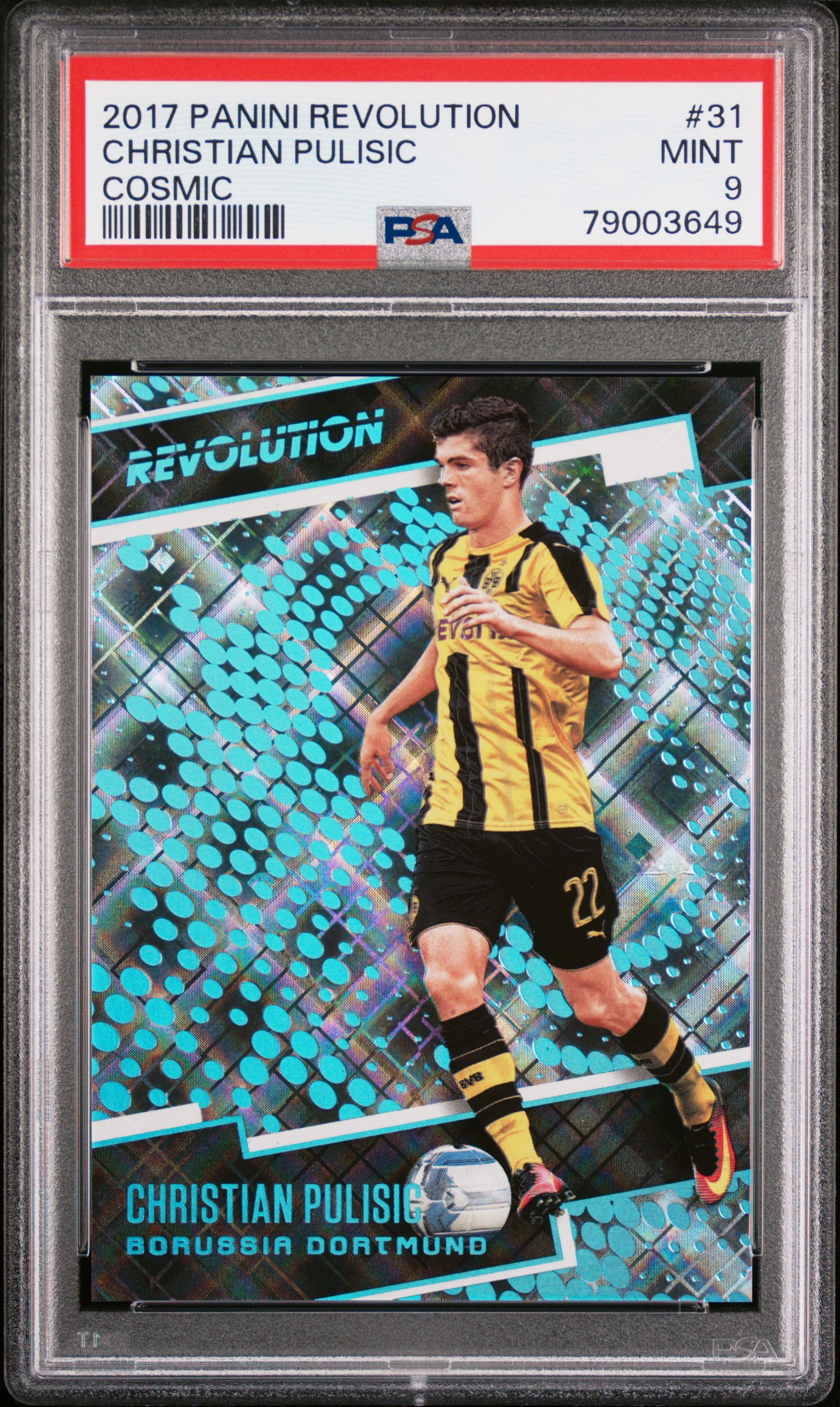 2017 #31 Christian Pulisic PSA 9 Panini Revolution