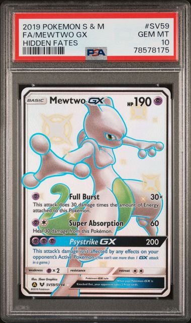 PSA 10 Gem Mint - SHINY ARTICUNO GX FULL ART - Pokemon