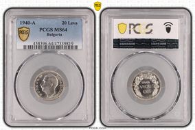 1940-A 20 Leva KM-47 MS64