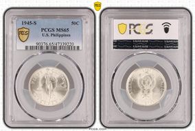 1945-S 50C MS65
