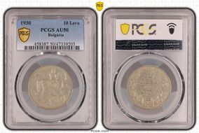 1930 10 Leva KM-40 AU50