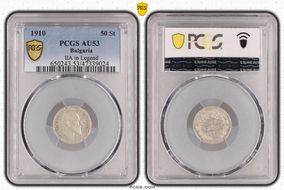 1910 50 St IIA in Legend KM-27 Ag AU53