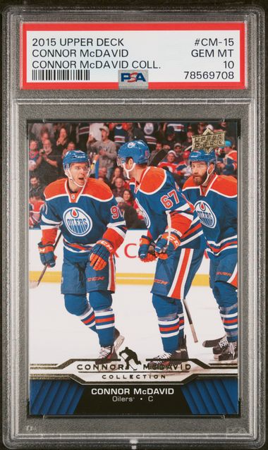 2015 Upper Deck UPPER DECK CONNOR McDAVID COLLECTION CONNOR McDAVID COLL. #CM-15 Connor Mcdavid front