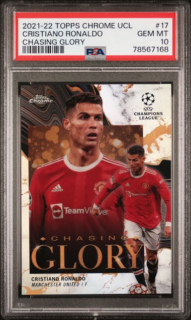 2021 Topps Chrome Uefa Champions League Chasing Glory 17 Cristiano