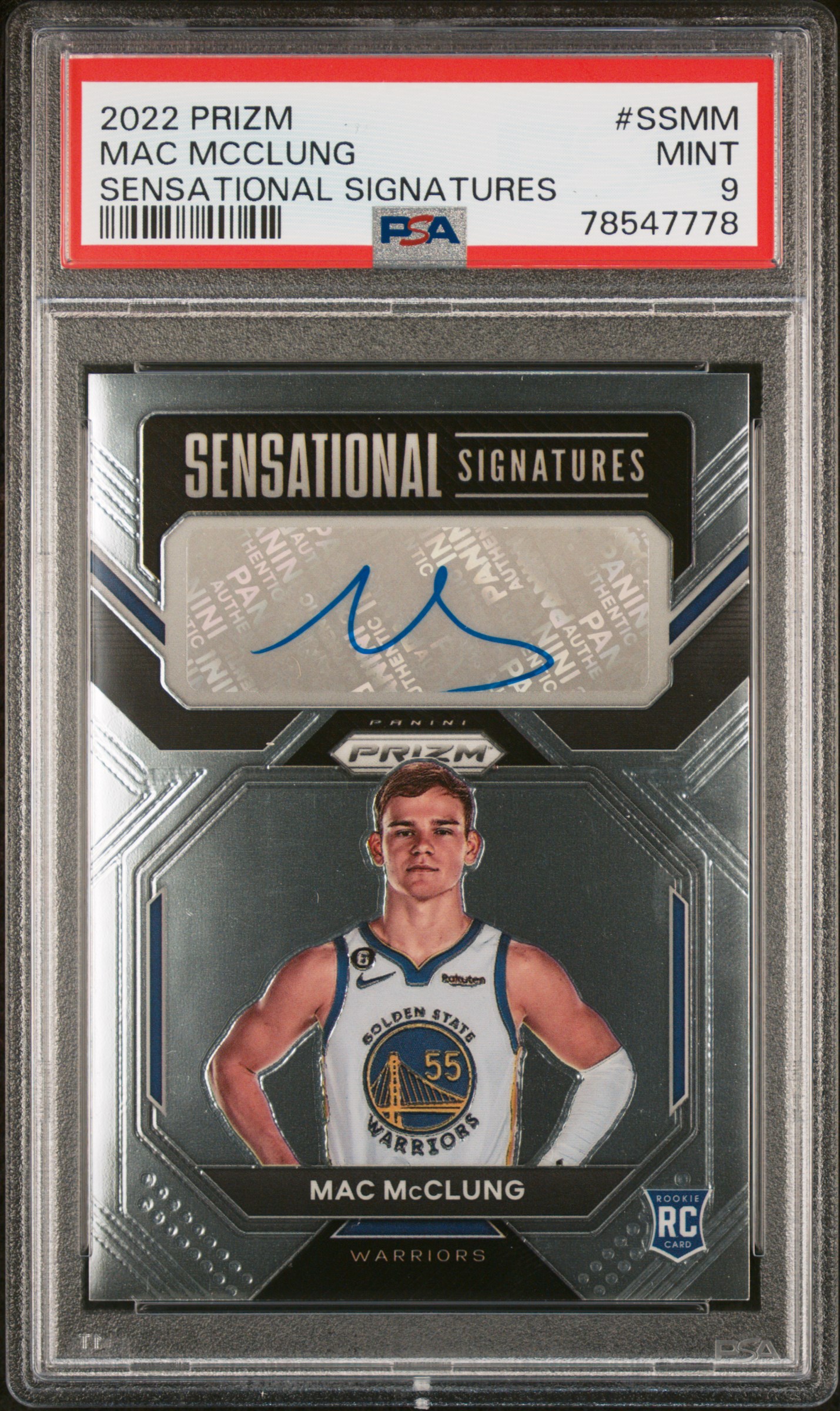 2022 Panini Prizm Sensational Signatures Ssmm Mac Mcclung – PSA MINT 9