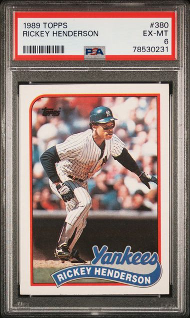 1986 Topps #500 Rickey Henderson NM-MT Yankees