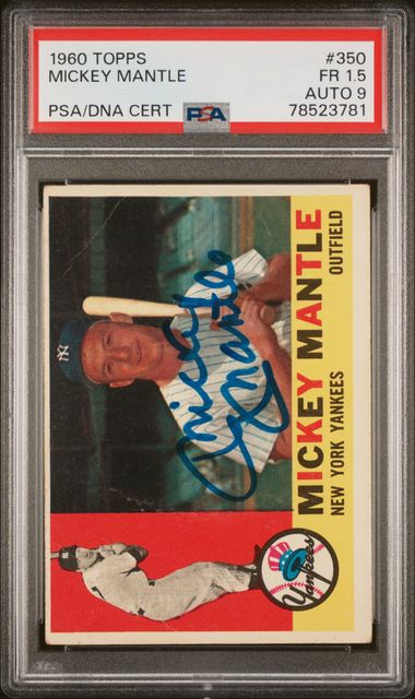 1969 Topps Mickey Mantle PSA 9 – Gold & Silver Pawn Shop