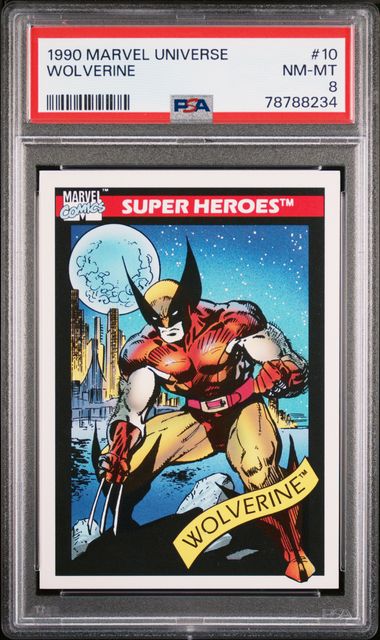 1990 Marvel Universe #10 Wolverine – PSA NM-MT 8 on Goldin Auctions