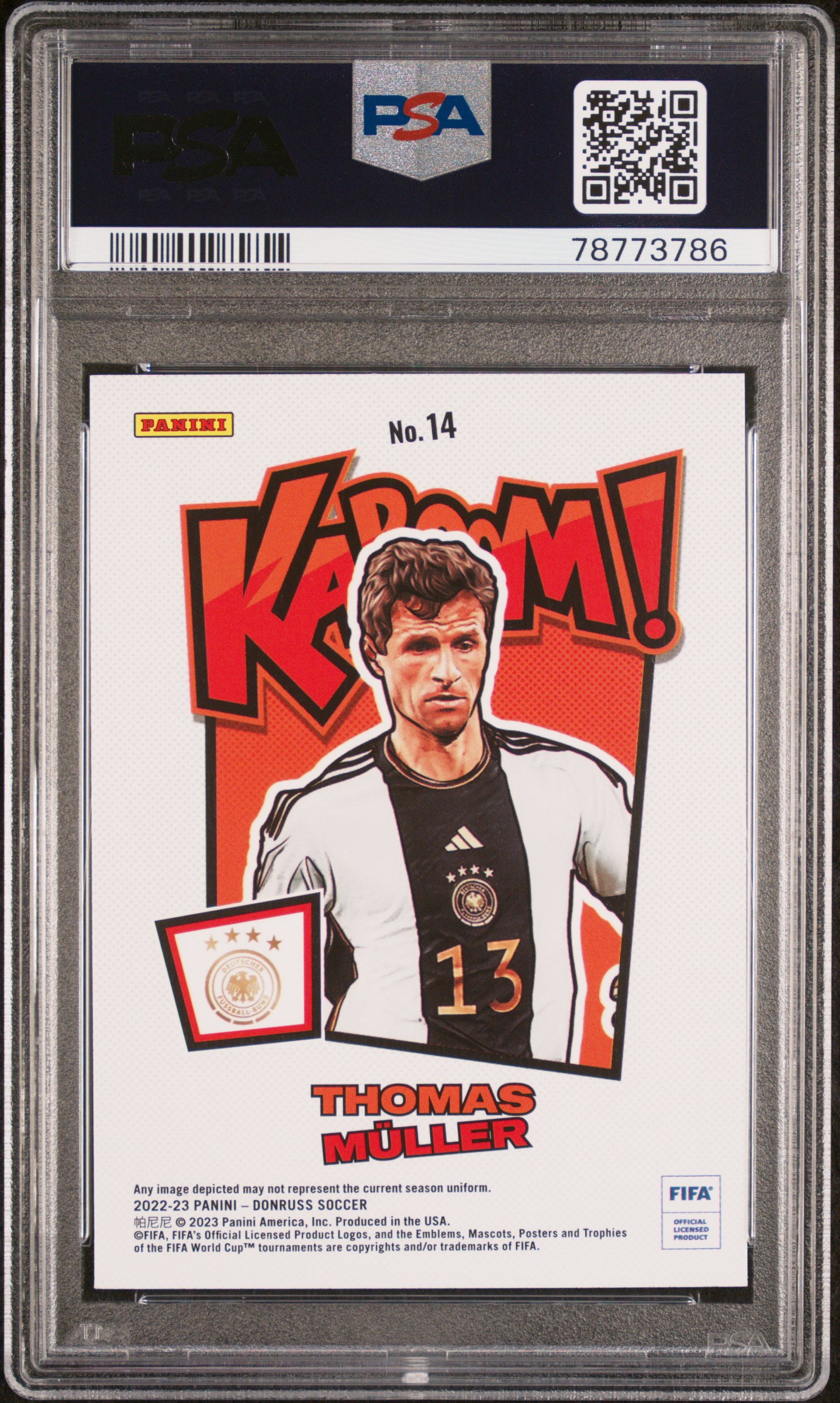Shunnnnn's 2022 Panini Donruss Fifa Kaboom! Thomas Muller Kaboom