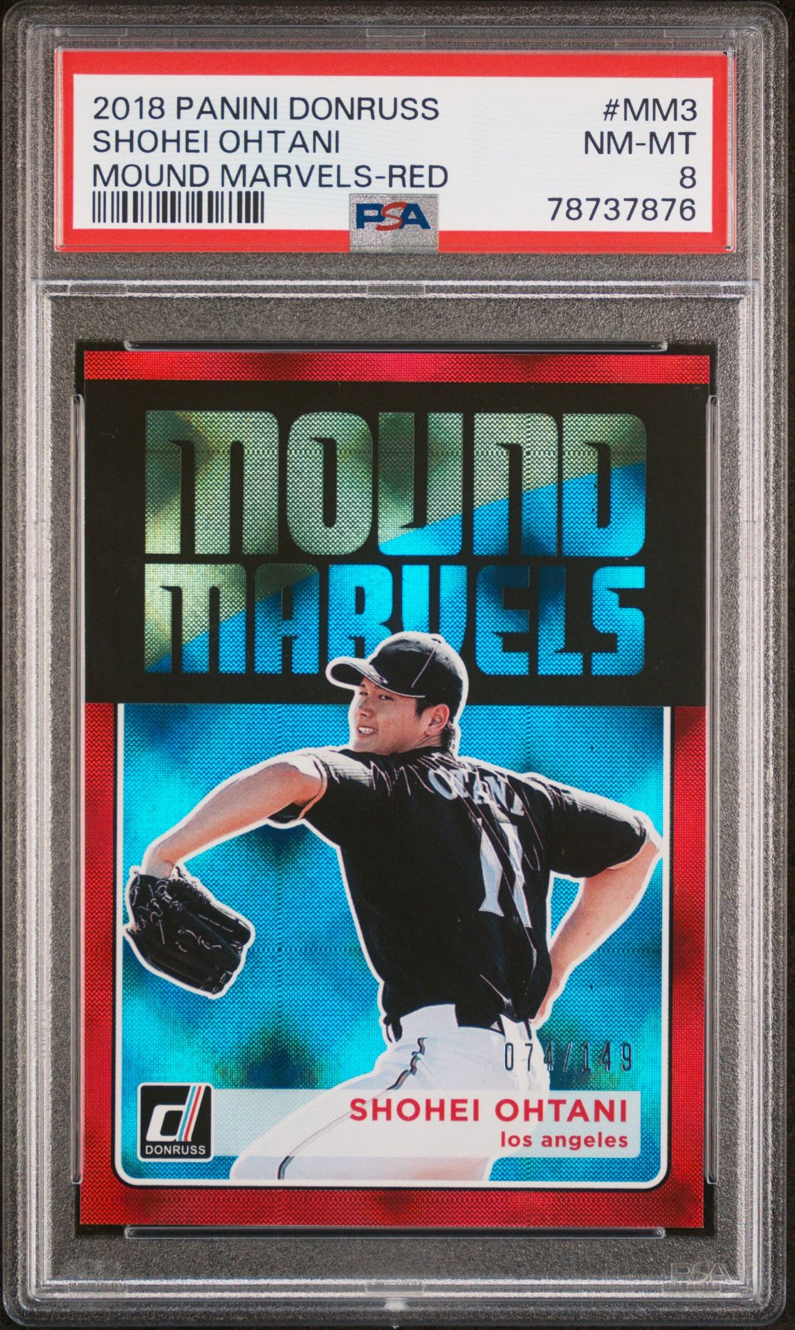 2018 Panini Panini Donruss Mound Marvels #MM3 Shohei Ohtani front