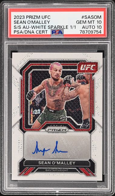 2023 Panini Prizm UFC Superstar Autographs White Sparkle Prizm #SA