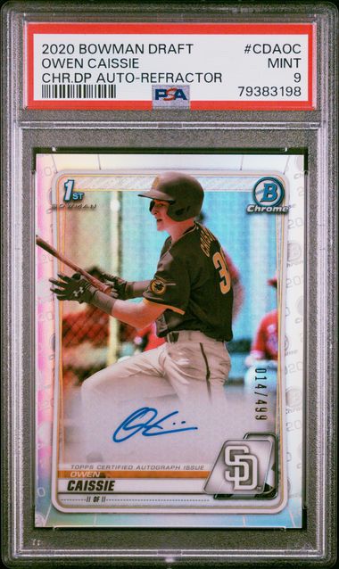 2020 Bowman Bowman Draft Refractor #CDA-OC Owen Caissie front