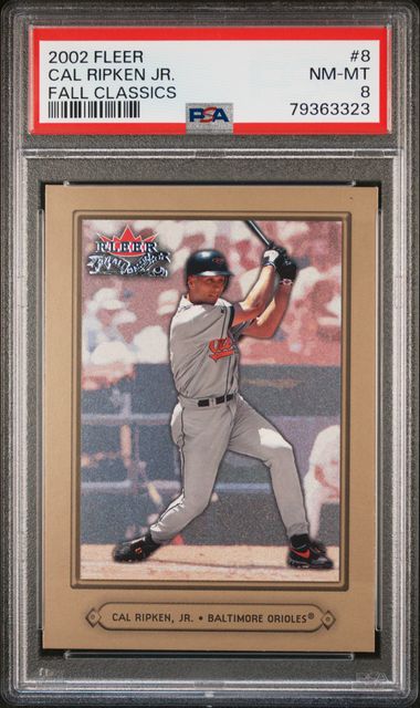 1989 FLEER BILL RIPKEN #616 FF ERROR BALTIMORE ORIOLES PSA 8 NM-MT