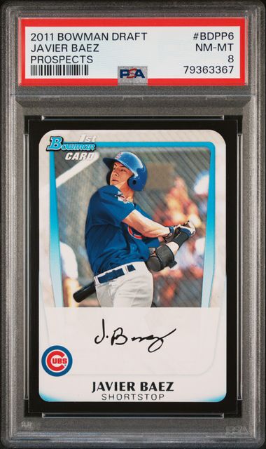 Javier Baez Autographed Trading Cards, Signed Javier Baez Inscripted  Trading Cards