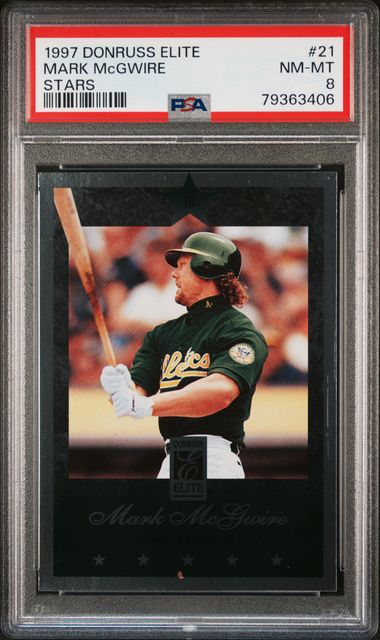 1989 DONRUSS #95 Mark McGwire Oakland Athletics PSA 8 & PSA 9 Lot