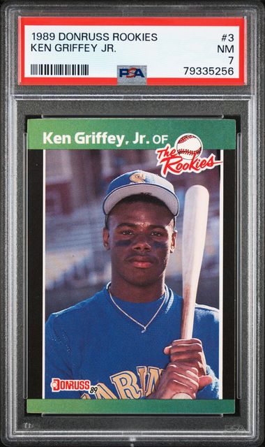 Ken Griffey Jr Signed Mariners 1989 Donruss #3 Rookie Card PSA/DNA Gem MT 10