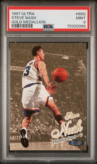 1997 Ultra Gold Medallion #88G Steve Nash PSA 9 on Goldin Marketplace