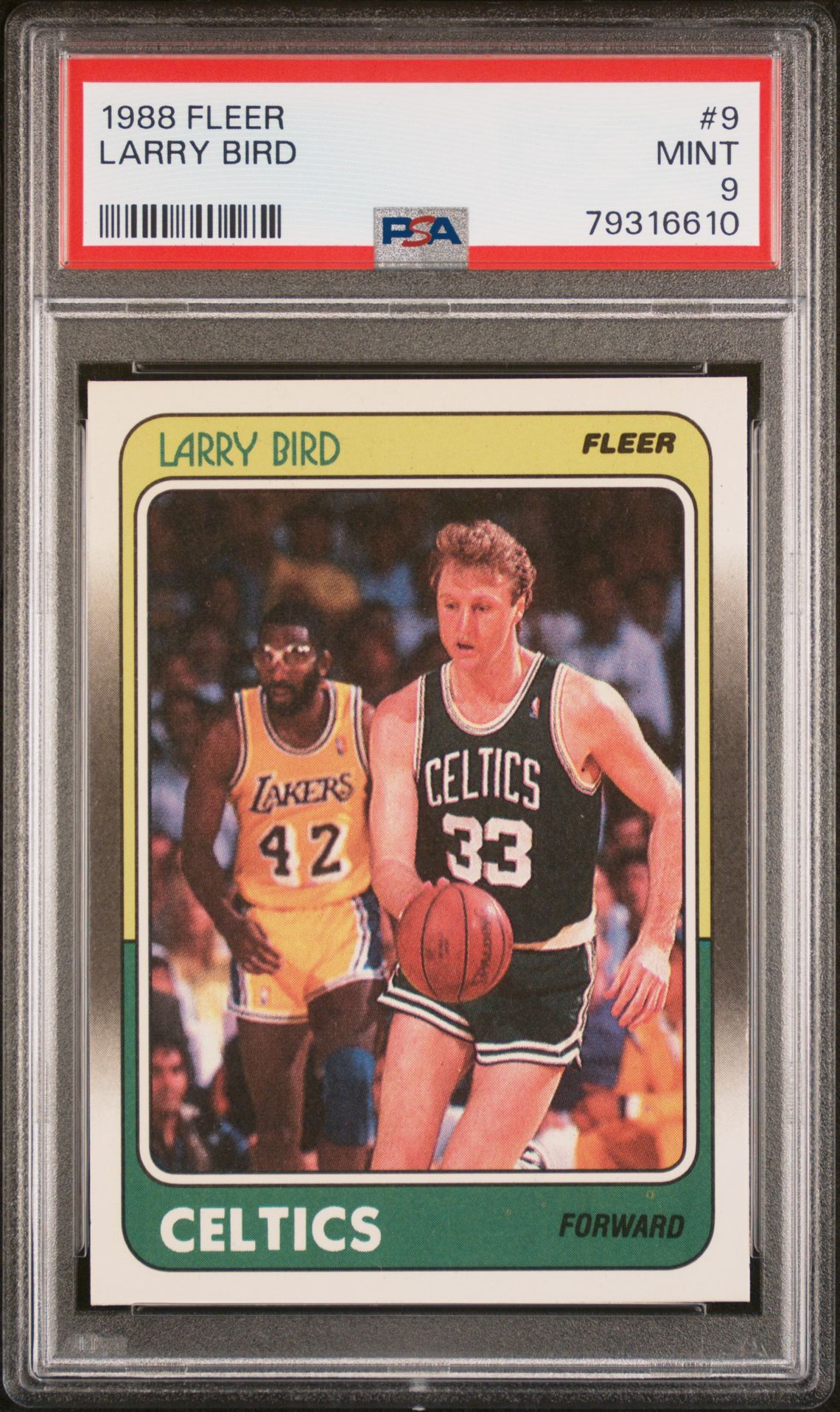 1988 Fleer #9 Larry Bird front